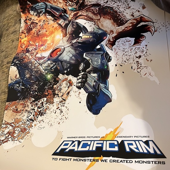 Pacific Rim BOTH Posters (Guillermo del Toro icon mech robots transformers film) - Picture 3 of 7